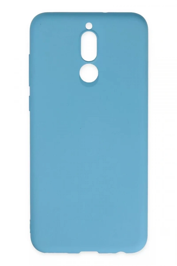 Huawei Mate 10 Lite Kılıf Nano içi Kadife Silikon - Mavi