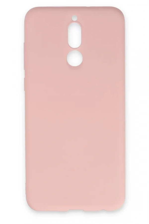 Huawei Mate 10 Lite Kılıf Nano içi Kadife Silikon - Pudra
