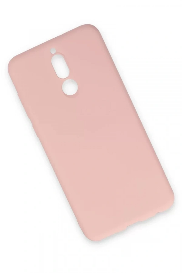 Huawei Mate 10 Lite Kılıf Nano içi Kadife Silikon - Pudra