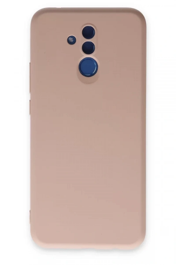 Huawei Mate 20 Lite Kılıf Nano içi Kadife Silikon - Pudra