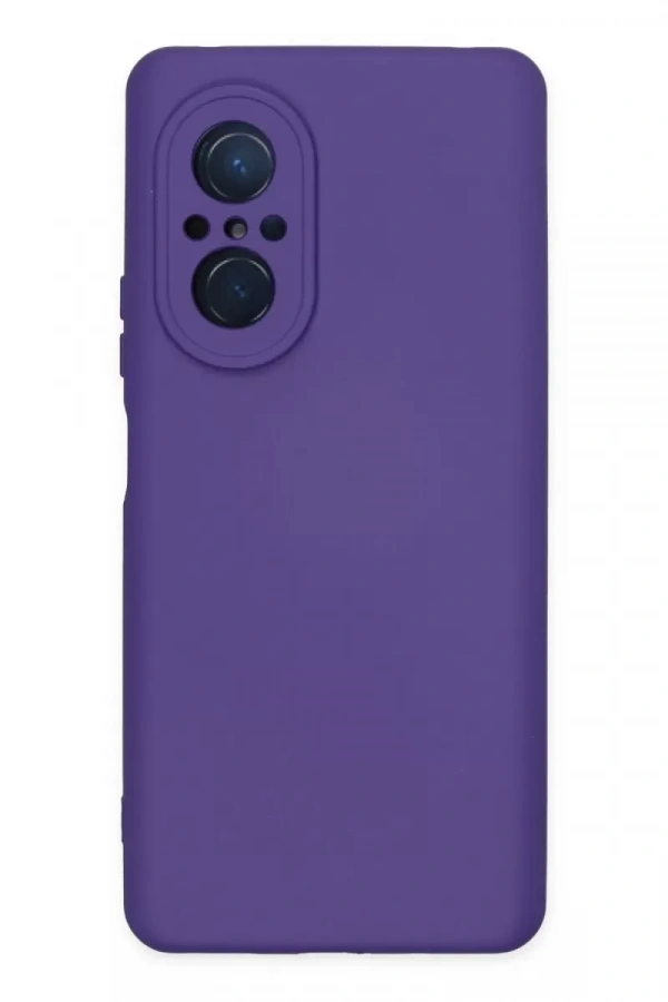 Huawei Nova 9 SE Kılıf Nano içi Kadife Silikon - Mor