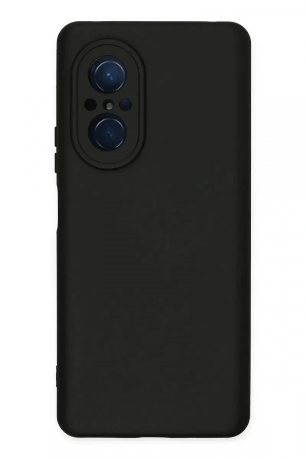 Huawei Nova 9 SE Kılıf Nano içi Kadife Silikon - Siyah