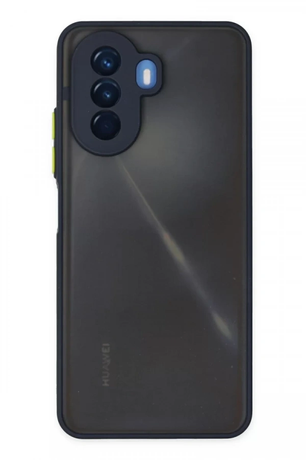 Huawei Nova Y70 Kılıf Montreal Silikon Kapak - Lacivert