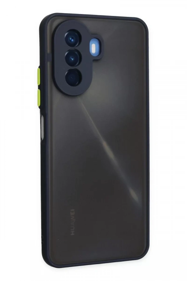 Huawei Nova Y70 Kılıf Montreal Silikon Kapak - Lacivert