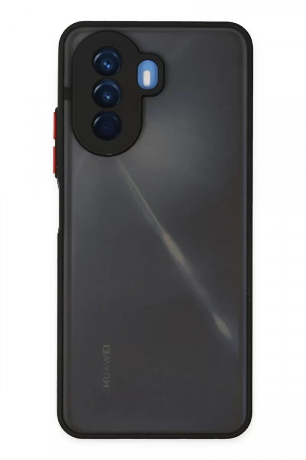 Huawei Nova Y70 Kılıf Montreal Silikon Kapak - Siyah