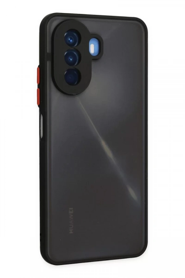 Huawei Nova Y70 Kılıf Montreal Silikon Kapak - Siyah