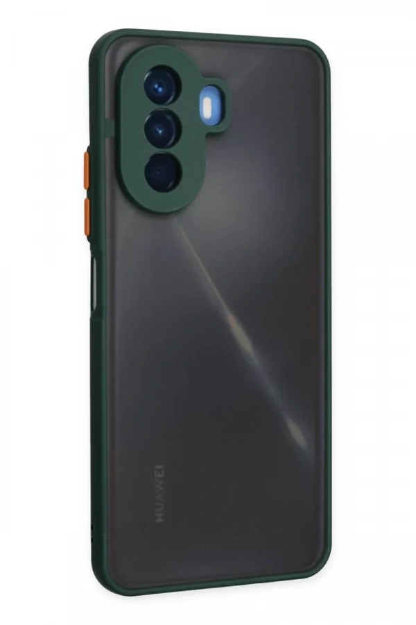 Huawei Nova Y70 Kılıf Montreal Silikon Kapak - Yeşil