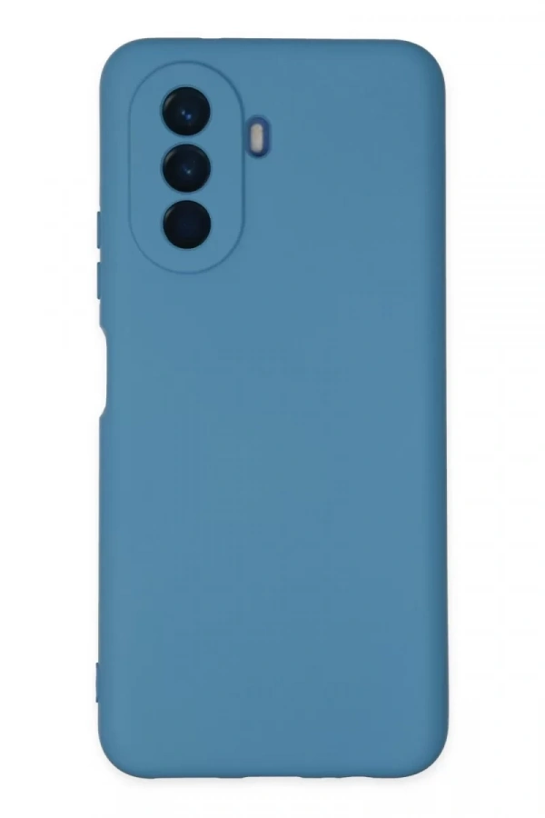 Huawei Nova Y70 Kılıf Nano içi Kadife Silikon - Mavi