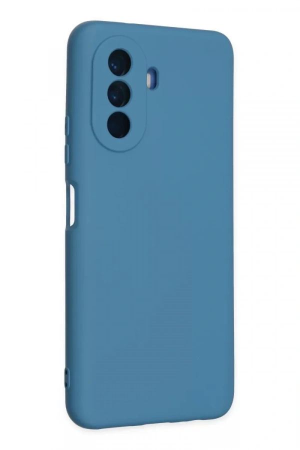 Huawei Nova Y70 Kılıf Nano içi Kadife Silikon - Mavi