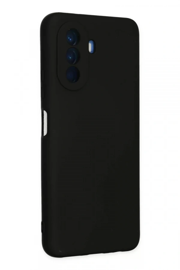 Huawei Nova Y70 Kılıf Nano içi Kadife Silikon - Siyah