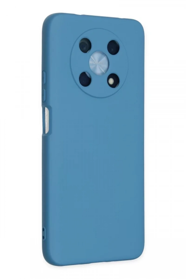 Huawei Nova Y90 Kılıf Nano içi Kadife Silikon - Mavi