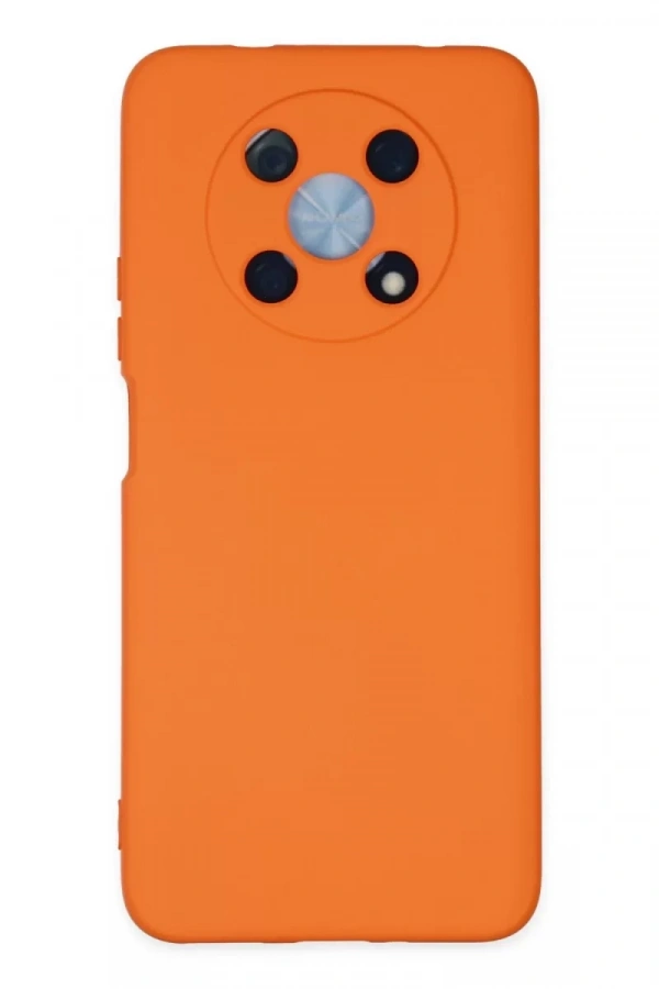 Huawei Nova Y90 Kılıf Nano içi Kadife Silikon - Turuncu