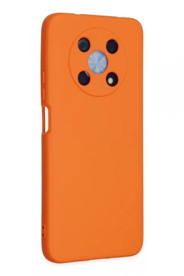 Huawei Nova Y90 Kılıf Nano içi Kadife Silikon - Turuncu