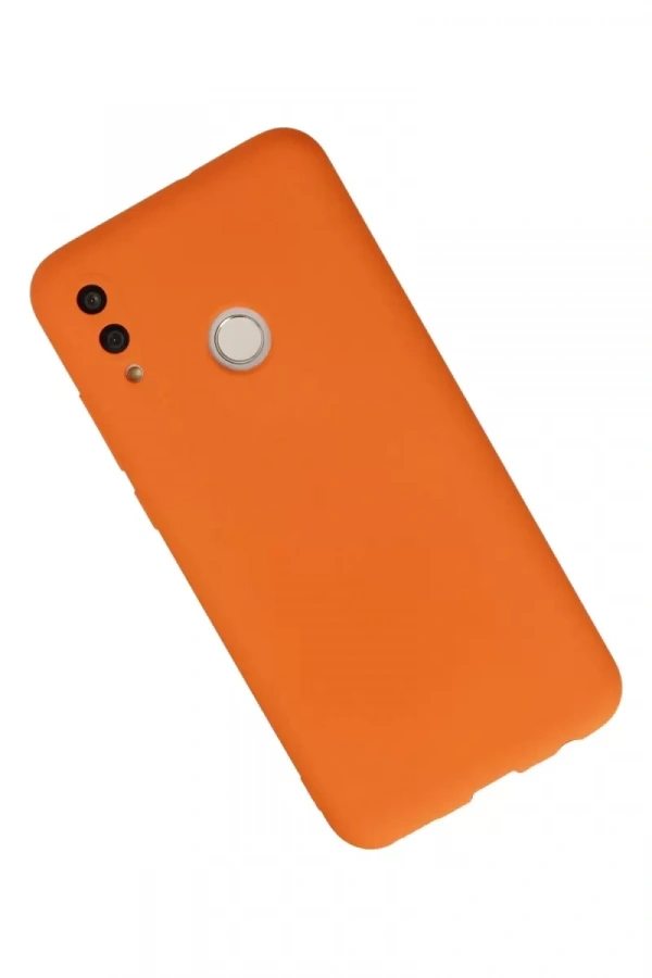 Huawei P Smart 2019 Kılıf Nano içi Kadife Silikon - Turuncu