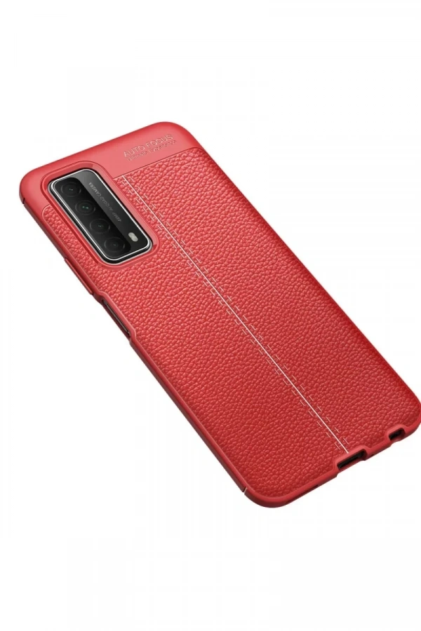Huawei P Smart 2021 Kılıf Auto Focus Kapak - Kırmızı