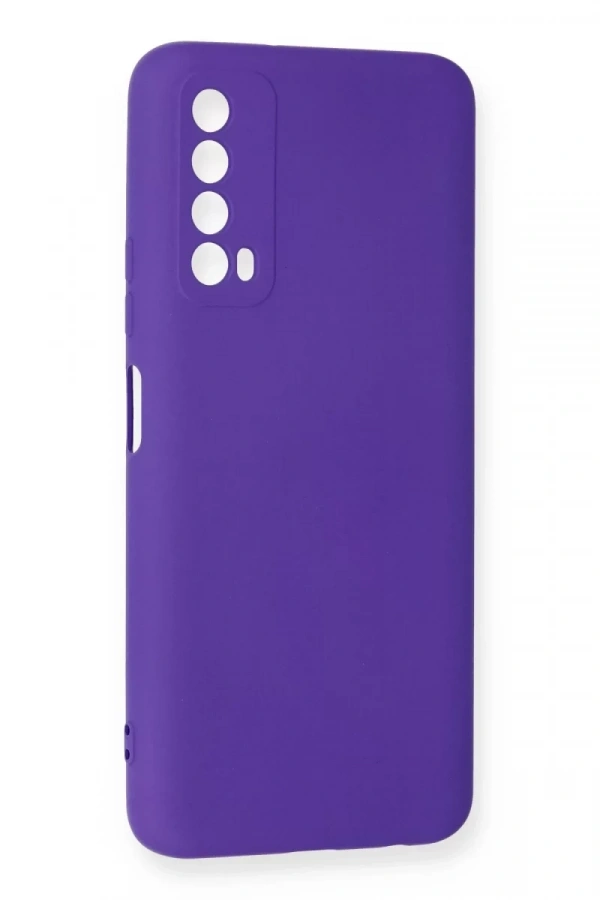 Huawei P Smart 2021 Kılıf Nano içi Kadife Silikon - Mor