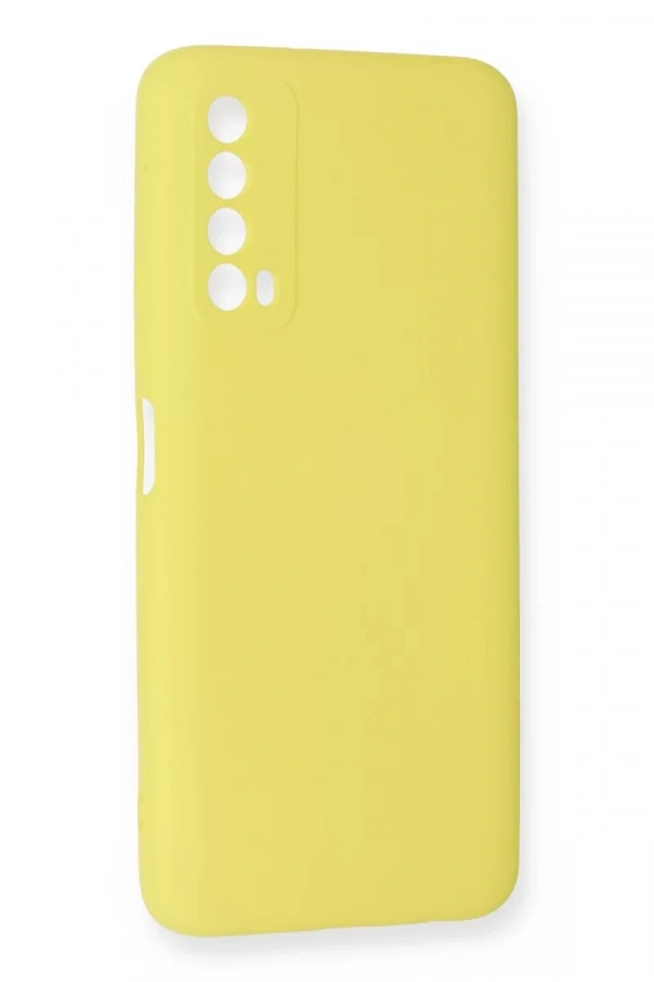 Huawei P Smart 2021 Kılıf Nano içi Kadife Silikon - Sarı