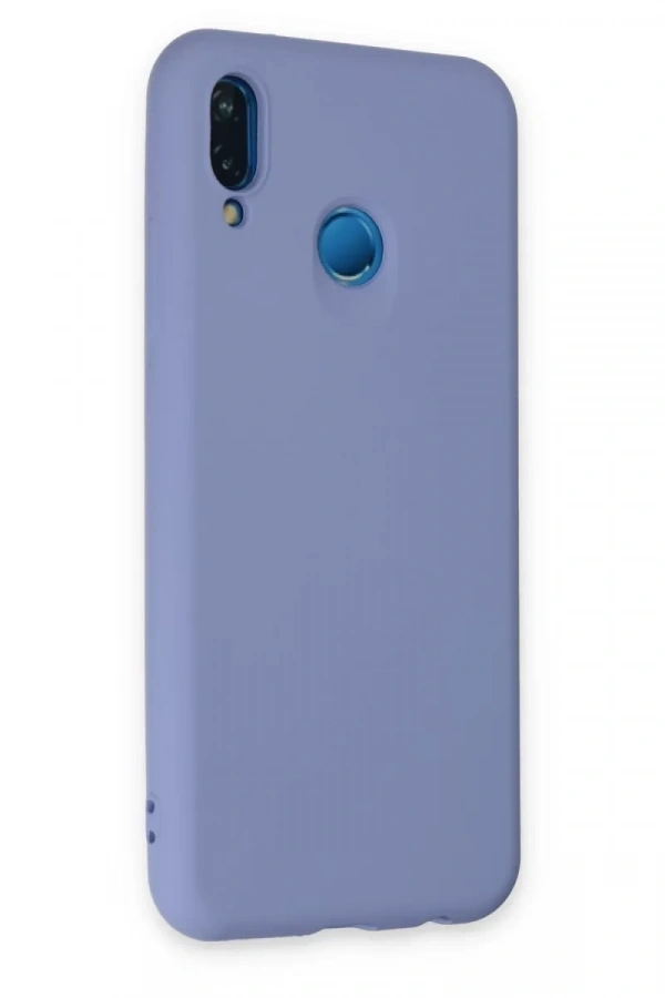 Huawei P20 Lite Kılıf Nano içi Kadife Silikon - Lila