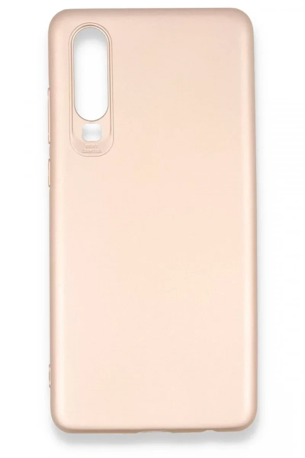 Huawei P30 Kılıf First Silikon - Rose Gold