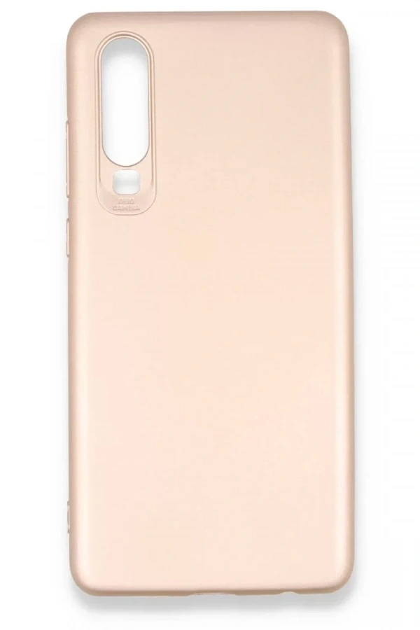 Huawei P30 Kılıf First Silikon - Rose Gold