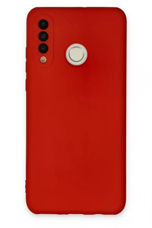 Huawei P30 Lite Kılıf Nano içi Kadife Silikon - Kırmızı