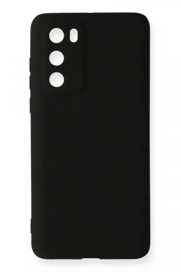 Huawei P40 Kılıf First Silikon - Siyah