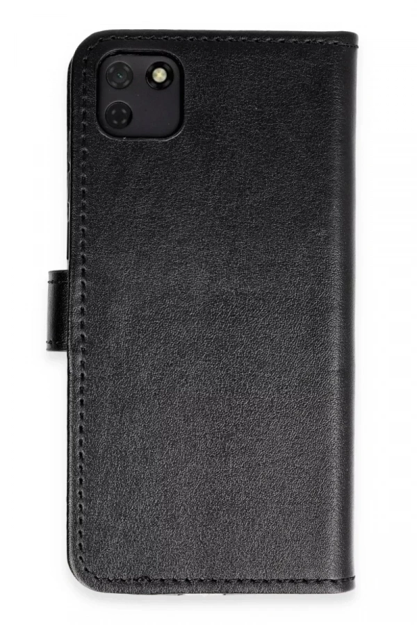 Huawei Y5P Kılıf Trend S Plus Kapaklı Kılıf - Siyah