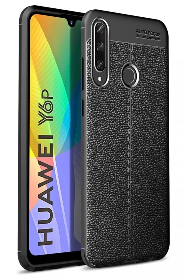 Huawei Y6P Kılıf Auto Focus Kapak - Siyah