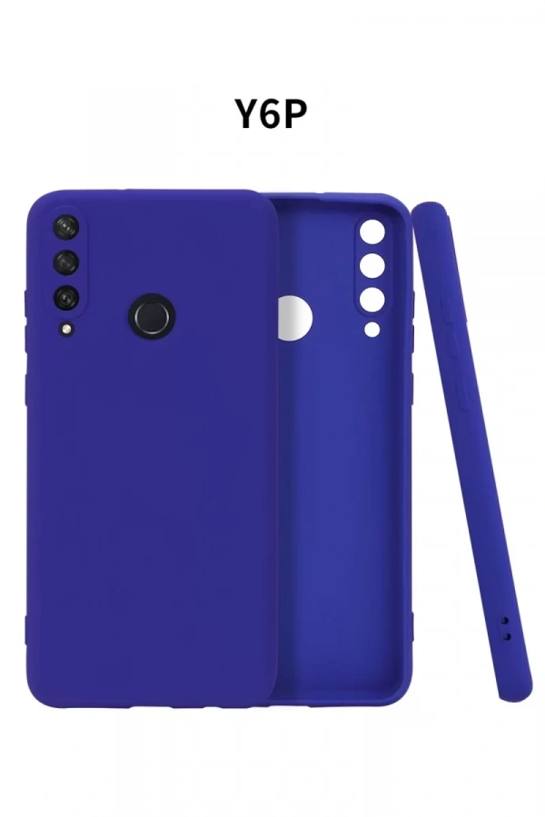 Huawei Y6P Kılıf First Silikon - Lacivert