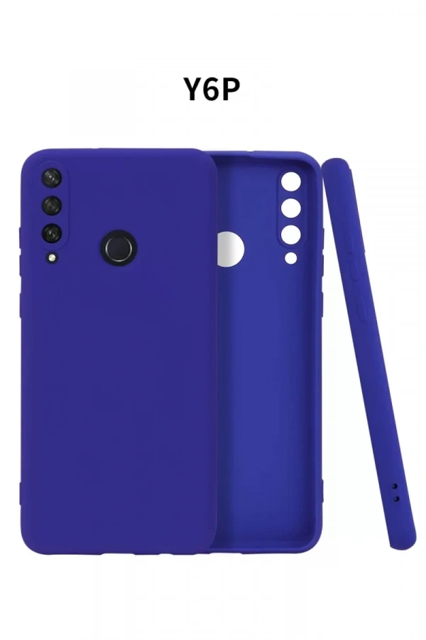 Huawei Y6P Kılıf First Silikon - Lacivert