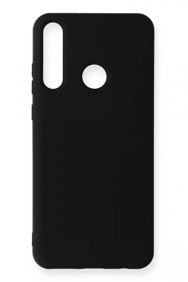Huawei Y6P Kılıf Nano içi Kadife Silikon - Siyah
