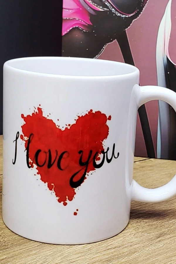 I Love You Tasarımlı Kupa Bardak