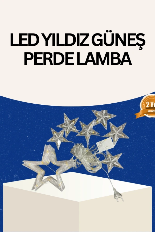 İç Mekan Uyumlu Yıldız Peri Led Perde 3x3 Metre