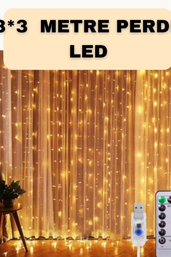 İç ve Dış Mekan Perde LED – Bahçe, Balkon ve Veranda İçin