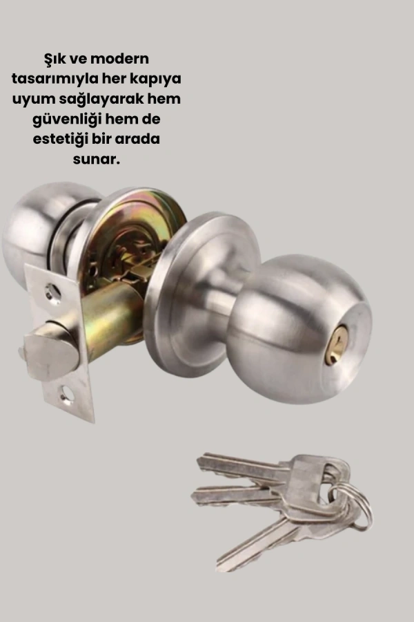 İç ve Dış Mekan Uyumlu Giriş Tipi Topuzlu Kilit