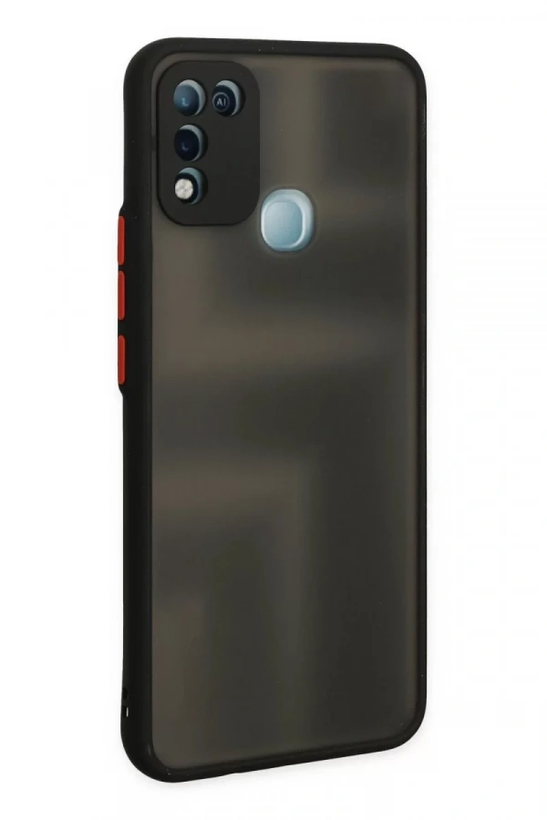 İnfinix Hot 10 Play Kılıf Montreal Silikon Kapak - Siyah
