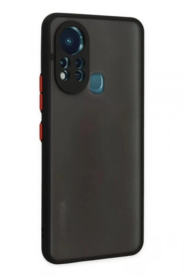 İnfinix Hot 11s Kılıf Montreal Silikon Kapak - Siyah