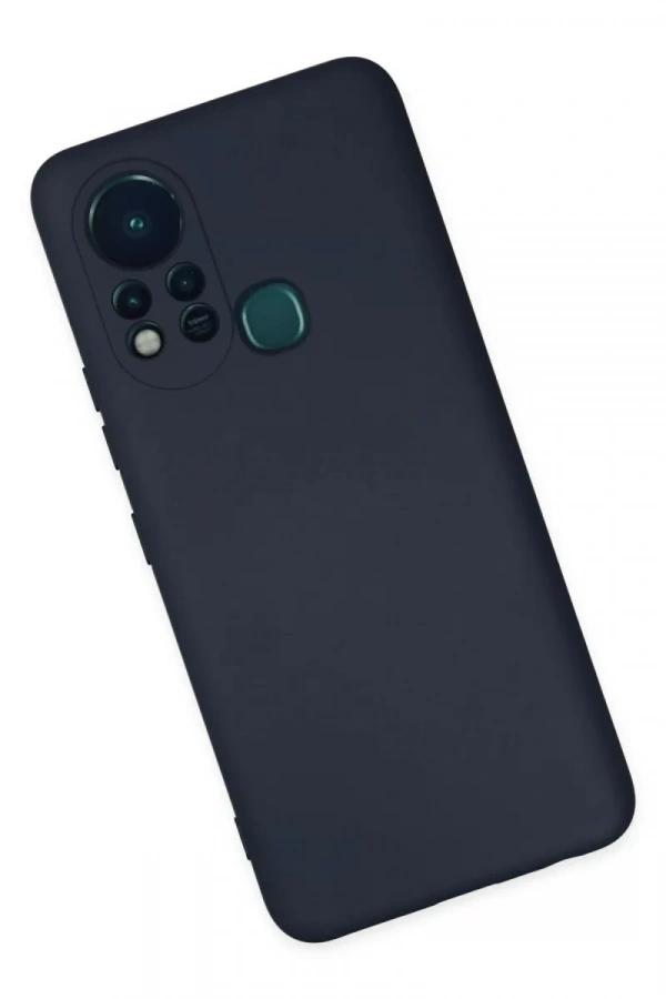 İnfinix Hot 11s Kılıf Nano içi Kadife Silikon - Lacivert