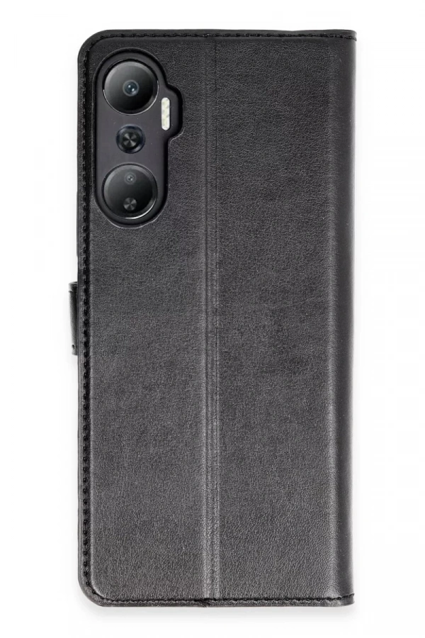 İnfinix Hot 20 Kılıf Trend S Plus Kapaklı Kılıf - Siyah