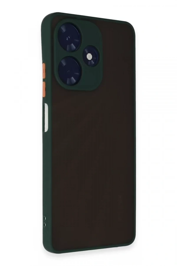 İnfinix Hot 30 4G Kılıf Montreal Silikon Kapak - Yeşil