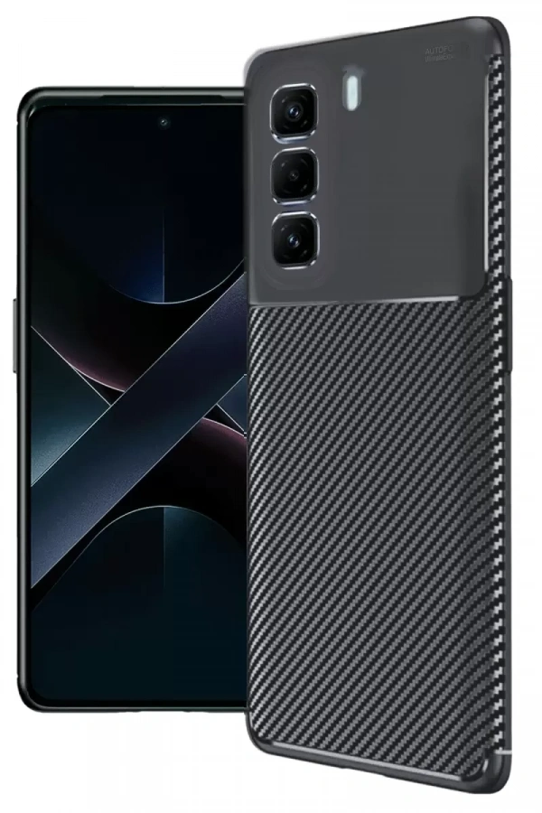 İnfinix Hot 50 Pro Plus 4G Auto Focus Karbon Kapak - Siyah