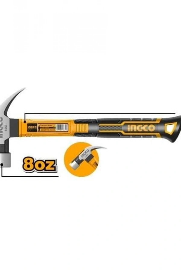 İngco HCHD0086 Fiberglas Saplı Çekiç 220 Gr