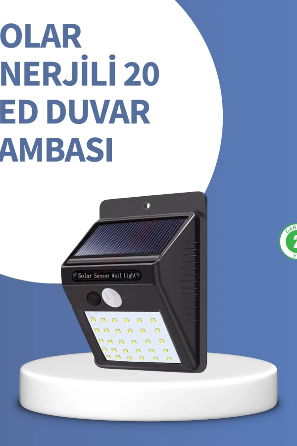 IP65 Dayanıklı Solar Enerjili Dış Cephe Aydınlatma
