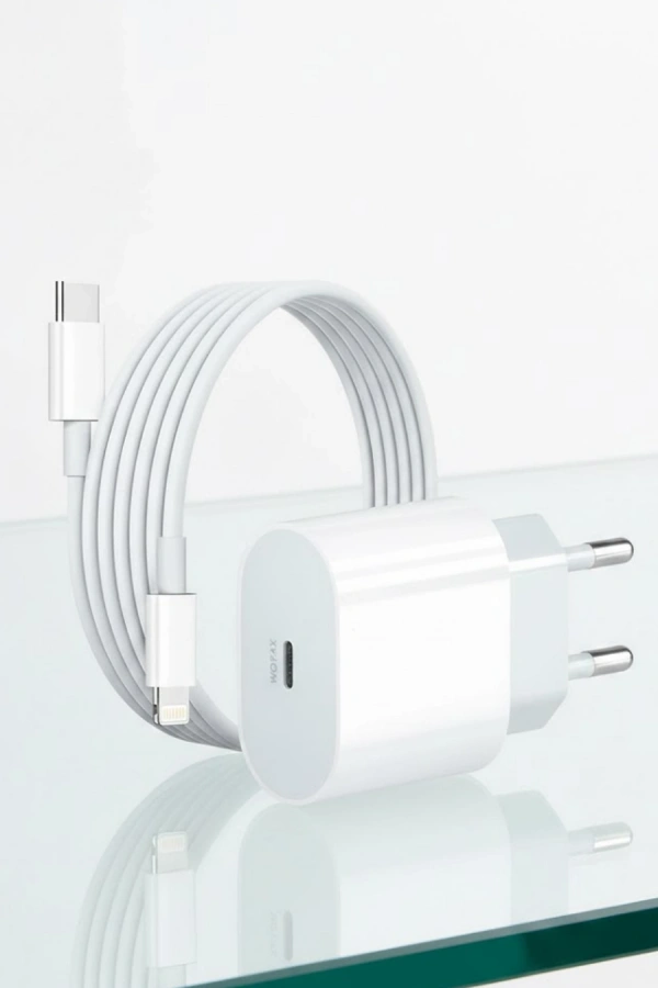 iPhone 14 13 12 11 Uyumlu 20W Hızlı Şarj Adaptörü Lightning Kablo Seti