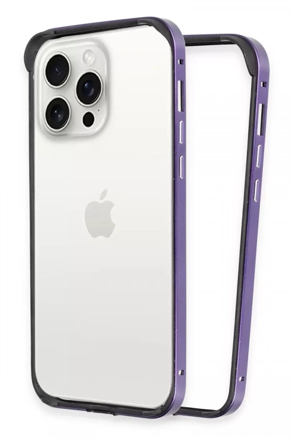 iPhone 14 Pro Land Bumper Koruma Kapak - Derin Mor
