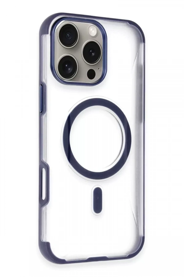 iPhone 14 Pro Max Hilton Magsafe Kapak - Lacivert