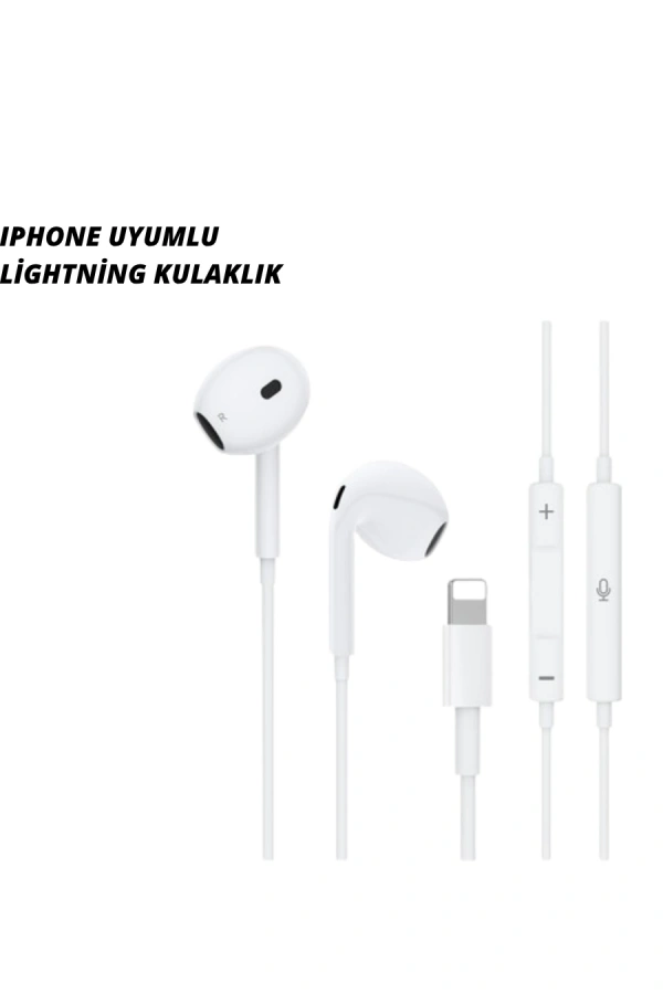 iPhone 14 ve altındaki modellerle uyumlu Kablolu kulaklık