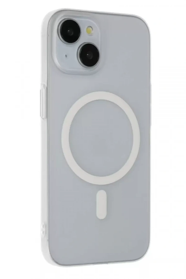 iPhone 15 Plus Tuna PC Slim Magsafe Kapak - Şeffaf