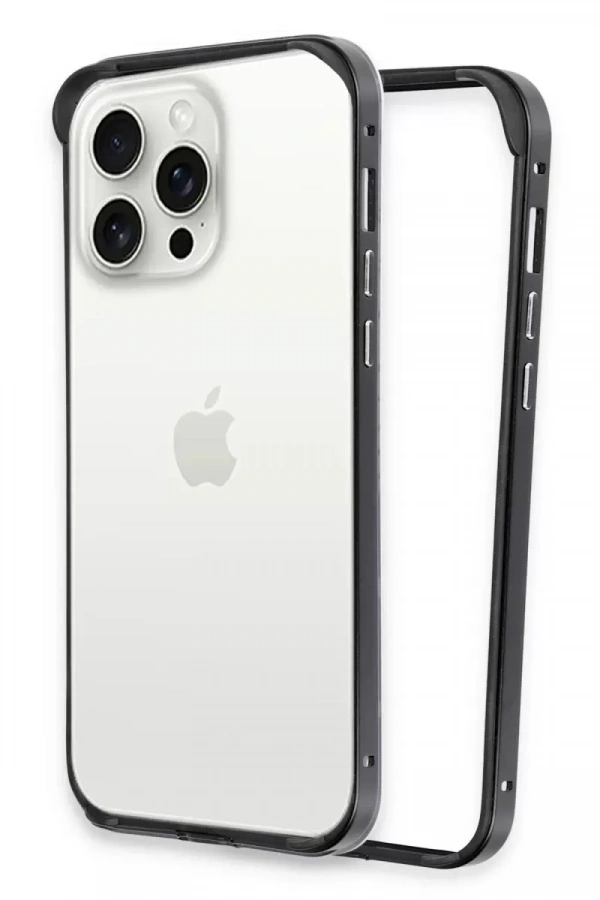iPhone 15 Pro Land Bumper Koruma Kapak - Siyah