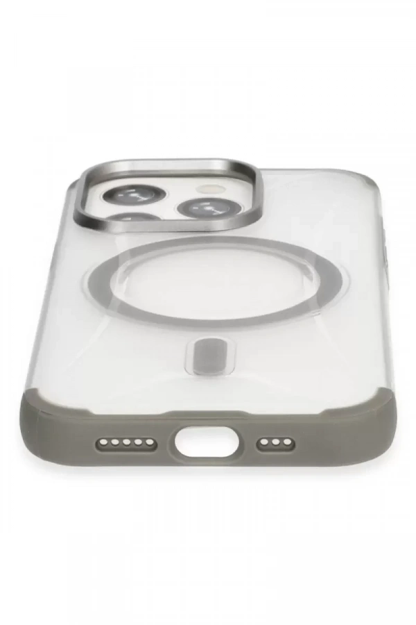 iPhone 15 Pro Max Hilton Magsafe Kapak - Titan Gri